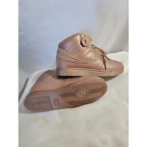 Fila Vulc 13 Sneakers High Tops Women's Size 7.5 Metallic Rose Gold Pink Shoes